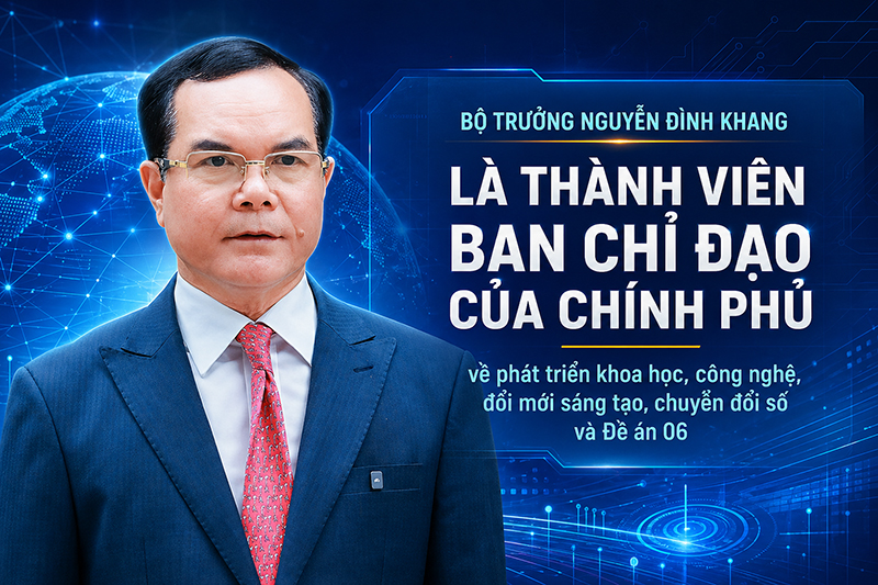 Kiện toàn Ban Chỉ đạo của Chính phủ về chuyển đổi số và Đề án 06: Bộ ...